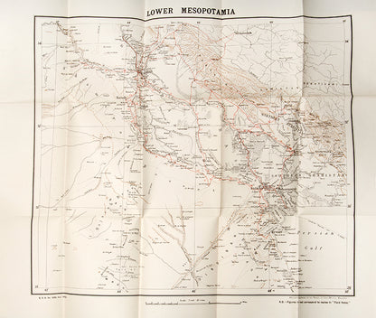 Second enlarged edition of the General Staff Field Notes of Medopotamia printed in Calcutta in 1917.
