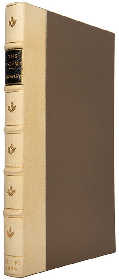 First edition of The Poem by Aleister Crowley, one of only 10 copies.
