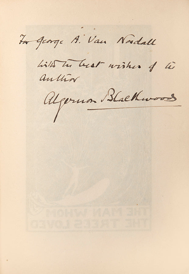 First edition of Pan's Garden by Algernon Blackwood, inscribed by the author.