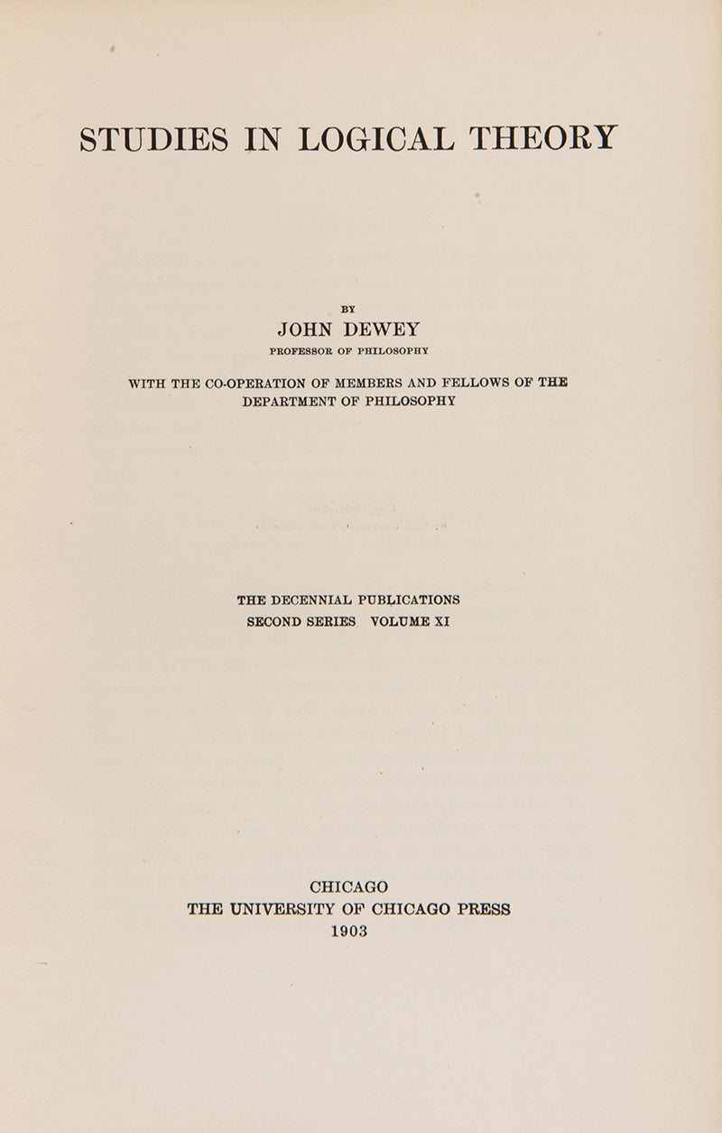 Studies in Logical Theory.