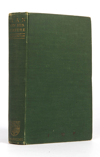 First edition of Man on His Nature by Charles Sherrington, neurologist Oliver Sacks's copy, with his notes and bookplate.