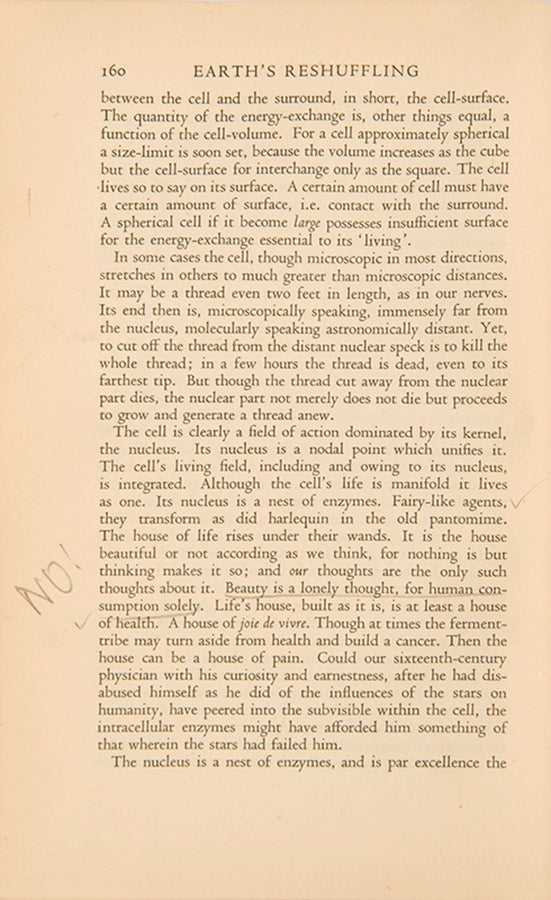 First edition of Man on His Nature by Charles Sherrington, neurologist Oliver Sacks's copy, with his notes and bookplate.