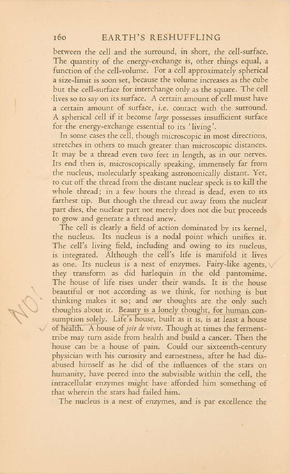 First edition of Man on His Nature by Charles Sherrington, neurologist Oliver Sacks's copy, with his notes and bookplate.