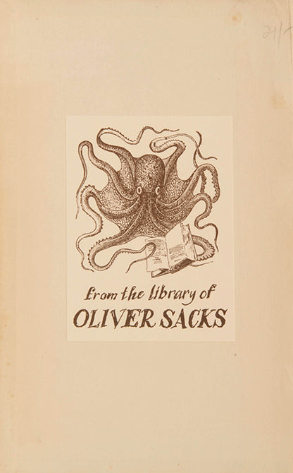 First edition of Man on His Nature by Charles Sherrington, neurologist Oliver Sacks's copy, with his notes and bookplate.
