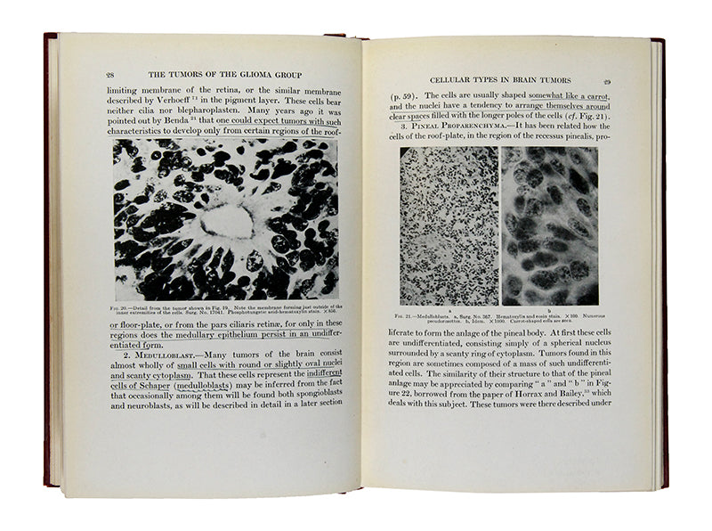 First edition of A Classification of the Tumors of the Glioma Group by pioneering neurosurgeons Percival Bailey and Harvey Cushing.