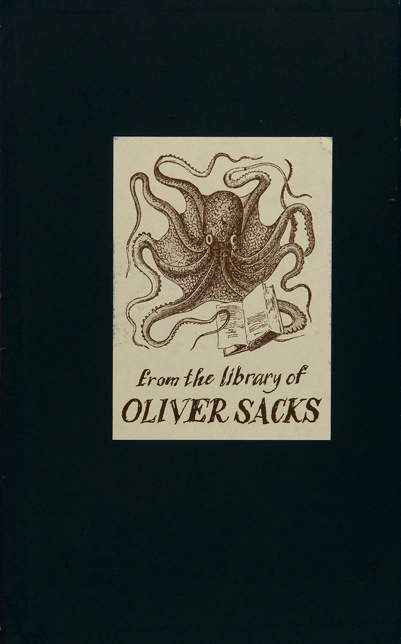 Second edition of the important Victorian psychiatric book The Physiology and Pathology of Mind by Henry Maudlsey, Oliver Sacks's copy with his octopus bookplate.