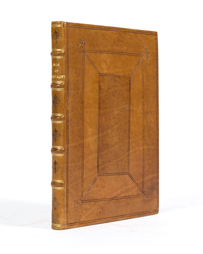 The very rare first edition of John Graunt's Natural and Political Observations... upon the Bills of Mortality, the 1662 book that founded demography and medical statistics.