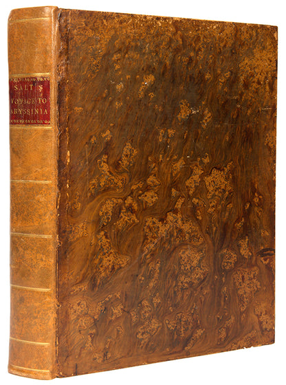 First edition of Henry Salt's A Voyage to Abyssinia, the largest treatment of Ethiopia since Bruce's <em>Travels</em> twenty-five years prior, and includes one of the earliest depictions of indigenous hippo hunting.