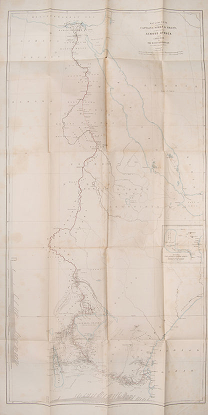 Rare presentation copy of James Grant's Walk across Africa, inscribed to the author's daughter 'To my dear little good "Mary Augusta" with her father's fondest love.