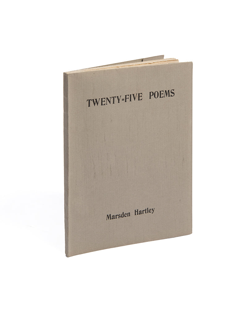 First edition of Twenty-Five Poems by Marsden Hartley, signed by the author.