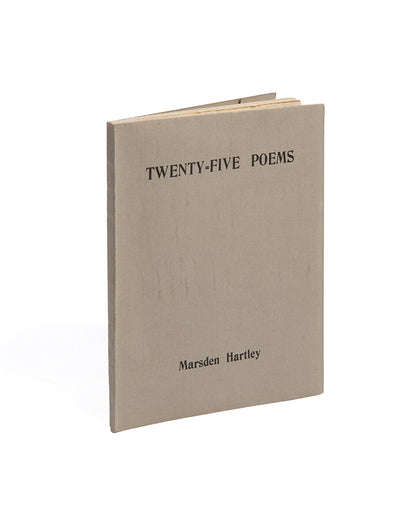 First edition of Twenty-Five Poems by Marsden Hartley, signed by the author.