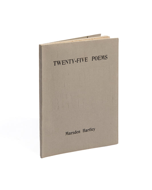 First edition of Twenty-Five Poems by Marsden Hartley, signed by the author.
