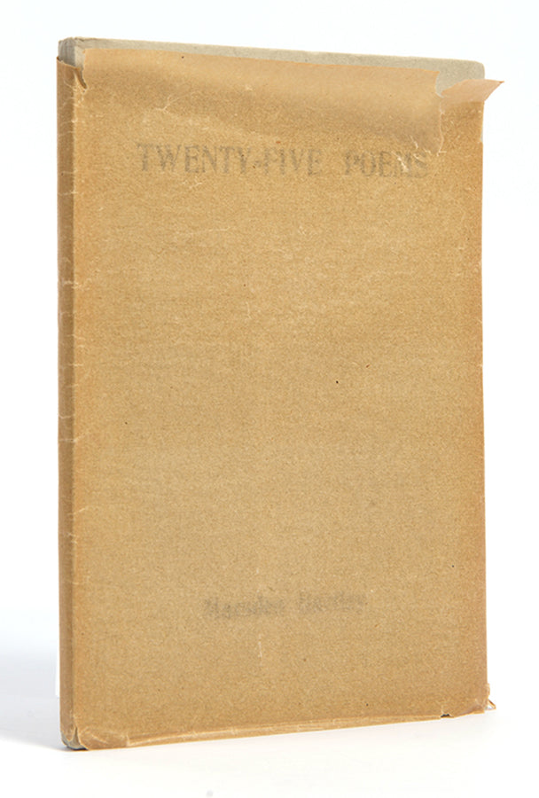 First edition of Twenty-Five Poems by Marsden Hartley, signed by the author.