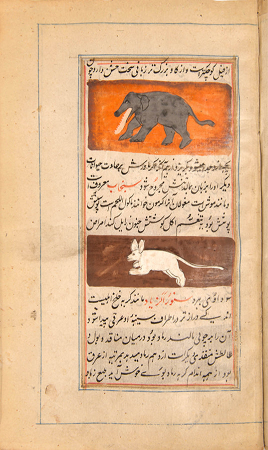 A compilation manuscript containing text from Aufi and Qazvini, India, late 19th century.