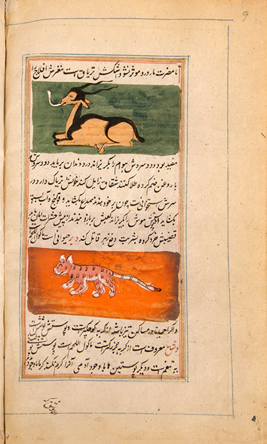 A compilation manuscript containing text from Aufi and Qazvini, India, late 19th century.