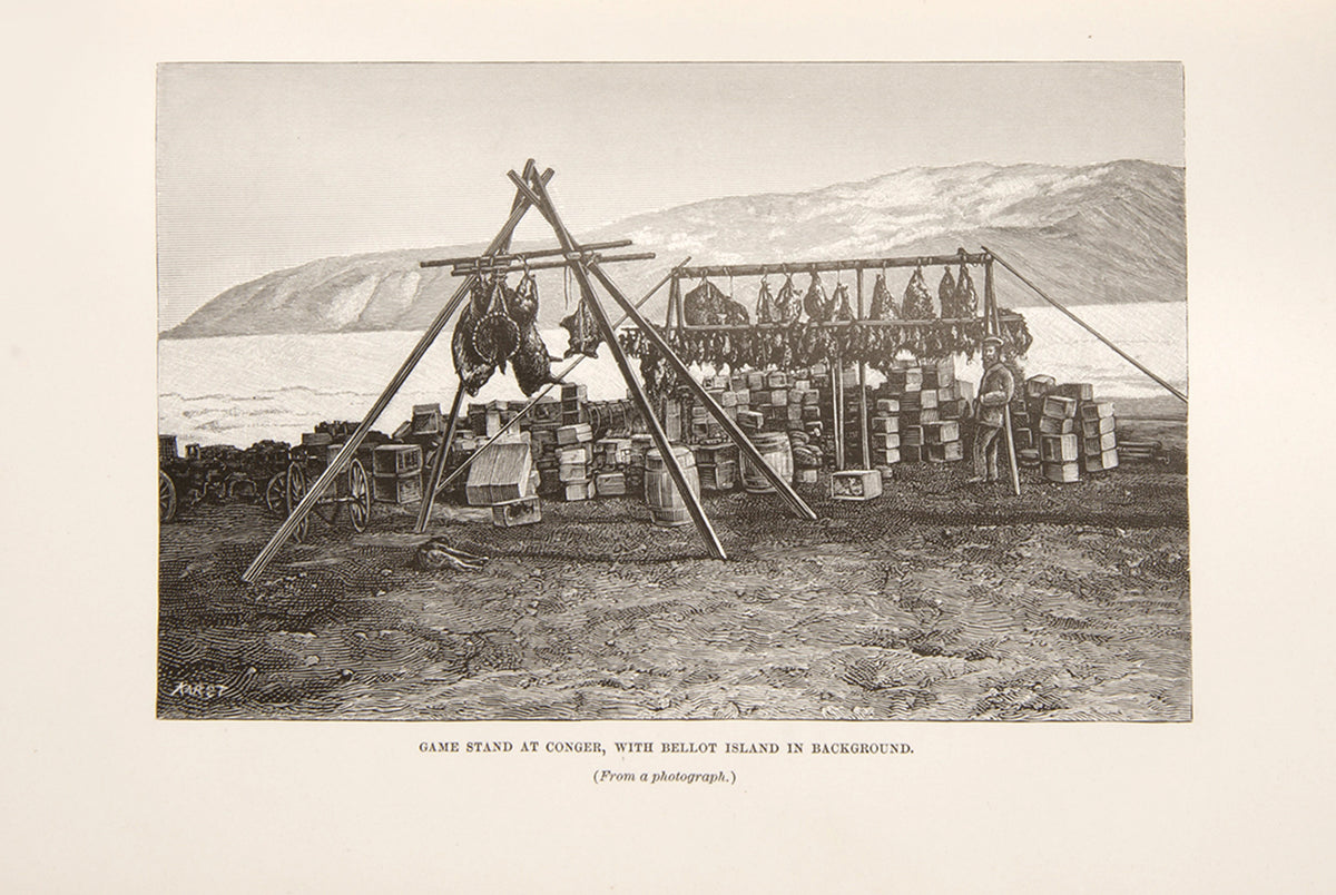 First edition of Greely's Three Years of Arctic Service. This United States expedition during the First International Polar Year explored the north coast of Greenland, the interior and west coast of Grinnell Land, and extended the mapping of Hayes Sound.