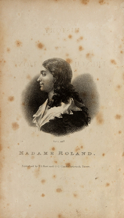The first single volume edition of the first English-language translation of François Mignet's History of the French Revolution