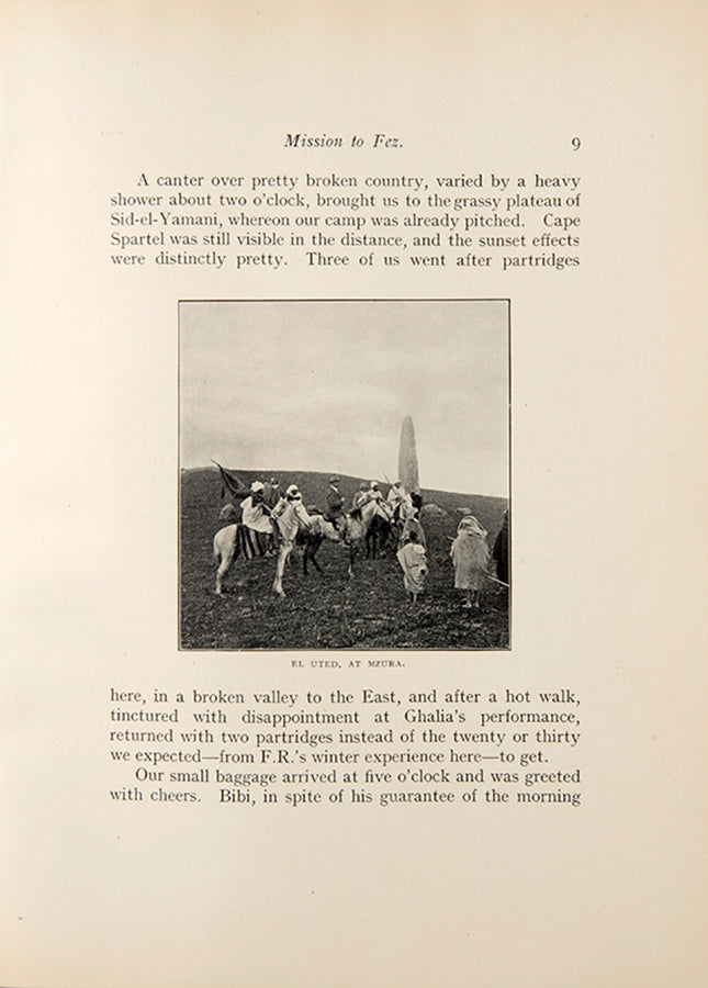 First edition of Count Gleichen's Journal of our Mission to Fez, the only first hand account of the mission to Fez in 1909 to install Sir Reginald Lister as British Ambassador to Morocco following the the Hafidiya, the coup d'état of 1908. 