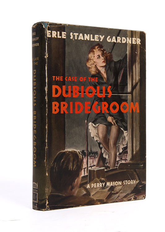 First edition of The Case of the Dubious Bridegroom by Erle Stanley Gardner, inscribed by the author to Marlene Dietrich.