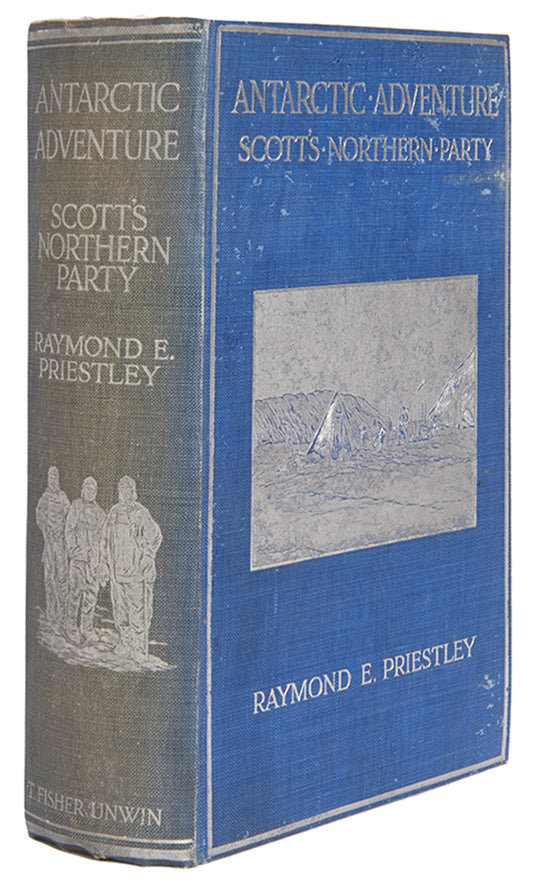 First edition of Raymond Priestley's Antarctic Adventure, Priestley's account of Scott's Terra Nova expedition and the amazing survival of the Northern Party.
