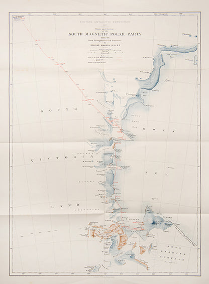 First edition of Shackleton's The Heart of the Antarctic, Shackleton's account of the British Antarctic Expedition of 1907-9, known today as the Nimrod expedition.