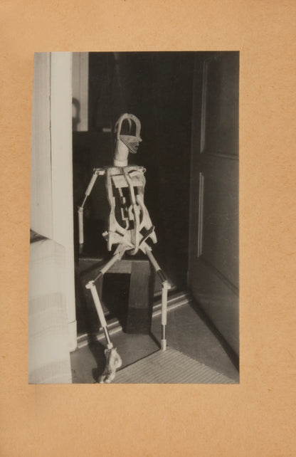La Poupee evolved out of a series of events in Hans Bellmer's personal life: his cousin, Ursula Naguschewski moving from Kassel to Berlin in 1932, his attendance of a performance of Jacques Offenbach'sTales of Hoffmann, and his mother shipping him his old toys. 