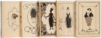 A fine, complete set of La Guirlande des Mois by George Barbier which, although published in a small format due to wartime austerity, is nevertheless extremely luxurious