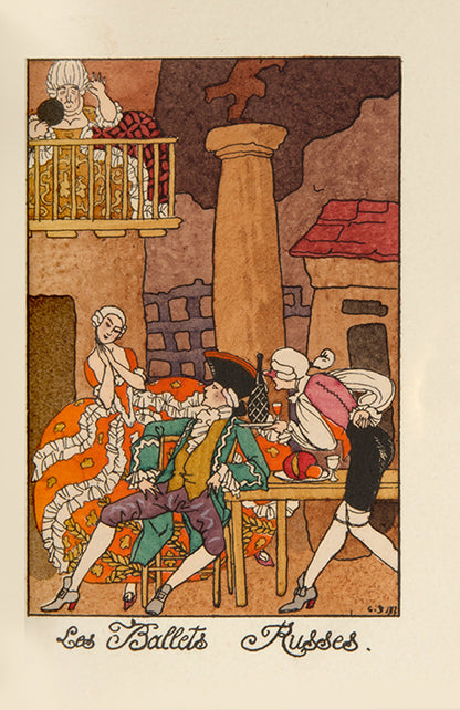 A fine, complete set of La Guirlande des Mois by George Barbier which, although published in a small format due to wartime austerity, is nevertheless extremely luxurious