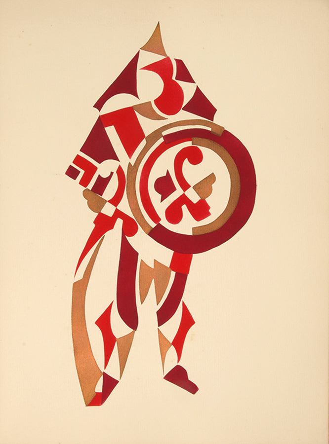 Rare album of striking colourful designs by the Cubist and Art Deco Ukrainian artist, Serge Gladky.