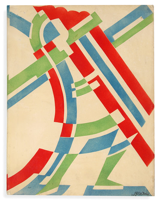 Rare album of striking colourful designs by the Cubist and Art Deco Ukrainian artist, Serge Gladky.
