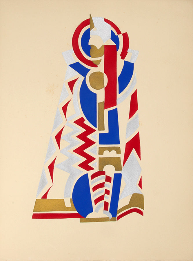 Rare album of striking colourful designs by the Cubist and Art Deco Ukrainian artist, Serge Gladky. 