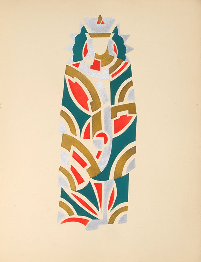 Rare album of striking colourful designs by the Cubist and Art Deco Ukrainian artist, Serge Gladky.