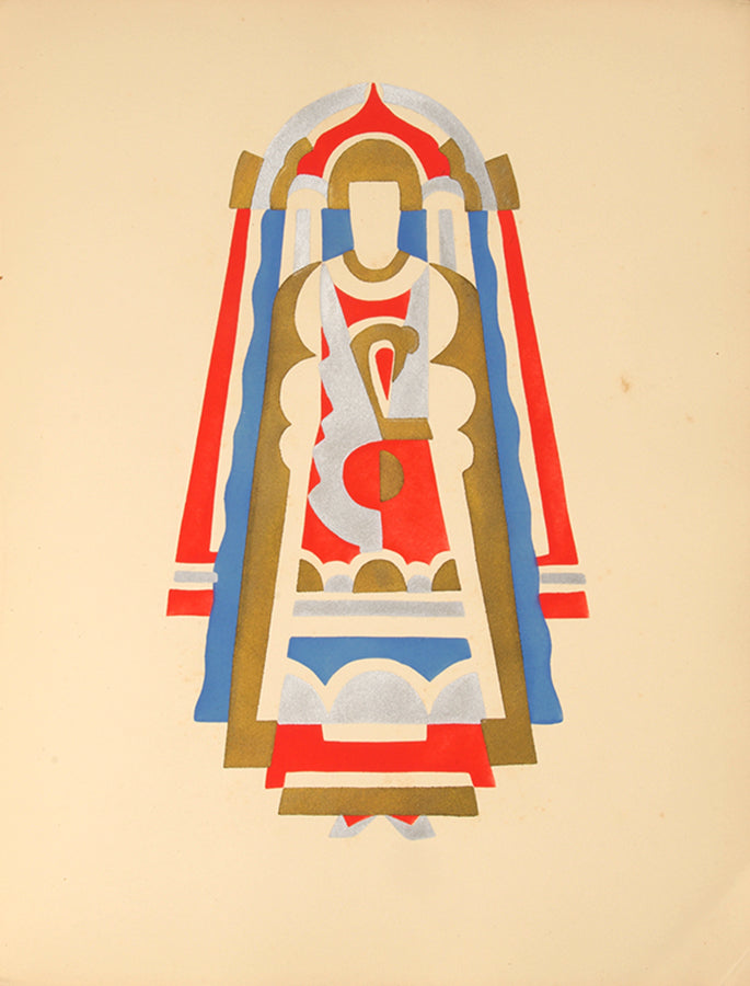 Rare album of striking colourful designs by the Cubist and Art Deco Ukrainian artist, Serge Gladky.