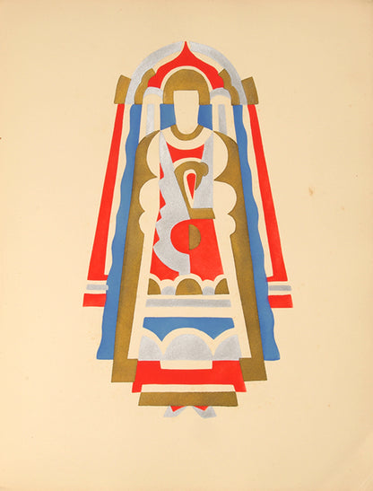 Rare album of striking colourful designs by the Cubist and Art Deco Ukrainian artist, Serge Gladky.