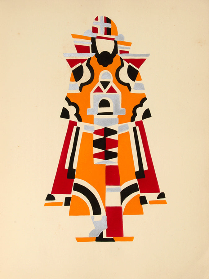 Rare album of striking colourful designs by the Cubist and Art Deco Ukrainian artist, Serge Gladky.