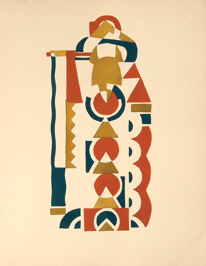 Rare album of striking colourful designs by the Cubist and Art Deco Ukrainian artist, Serge Gladky.