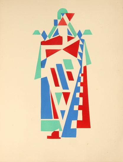 Rare album of striking colourful designs by the Cubist and Art Deco Ukrainian artist, Serge Gladky. 