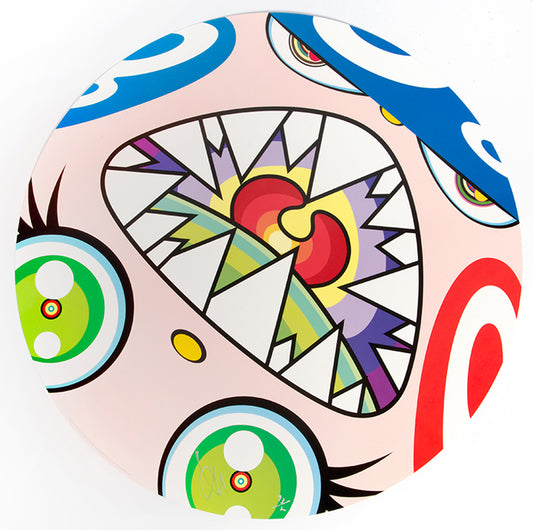 Offset lightraph in colours on wove paper, signed by Takashi Murakami in silver ink