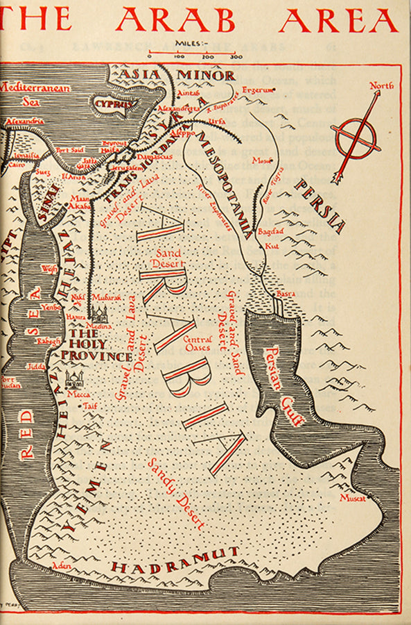 A first edition of Robert Graves's Lawrence and the Arabs, the first publicly available account of Lawrence's exploits in WWI and the Arab Revolt not written by himself, with the scarce original dust-jacket.