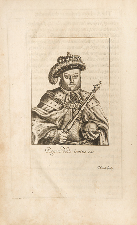 The first edition in English of Francis Godwin's Rerum Anglicarum, a history of the reigns of Henry VIII, Edward VI, and Mary, translated by Morgan Godwyn.