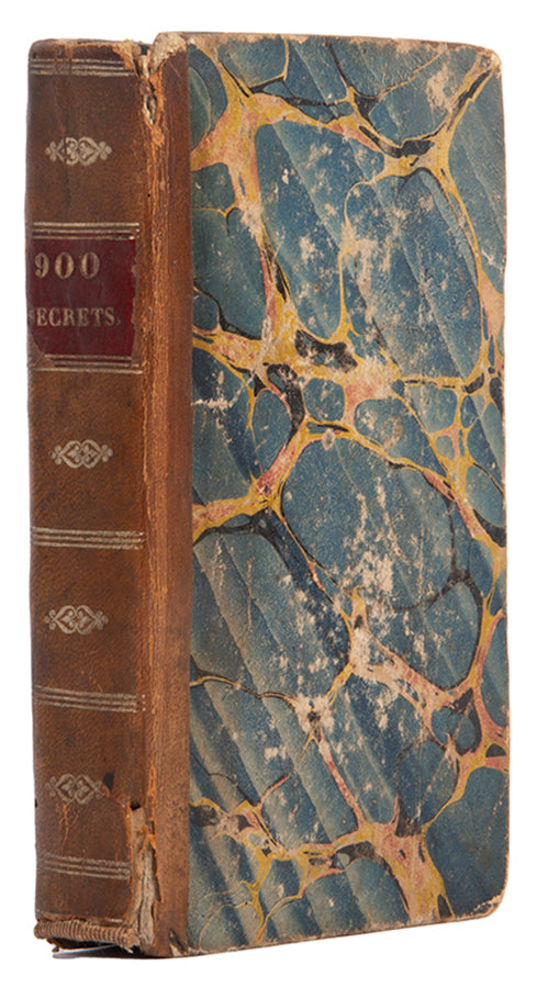 A scarce Avignon printed commonplace book containing 900 Scerets, Recettes, Procédés, et Remèdies.