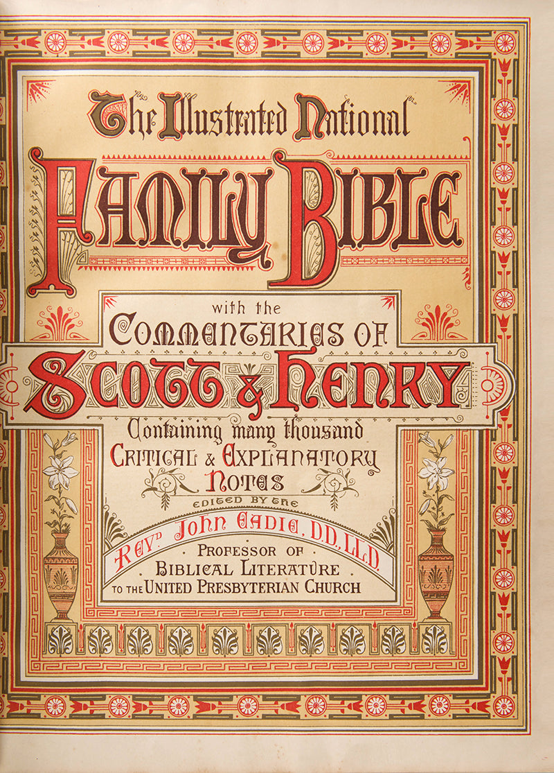 The National Comprehensive Family Bible, illustrated with colour and black & white plates