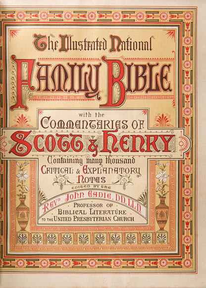 The National Comprehensive Family Bible, illustrated with colour and black & white plates