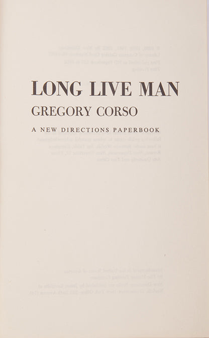 Long Live Man.