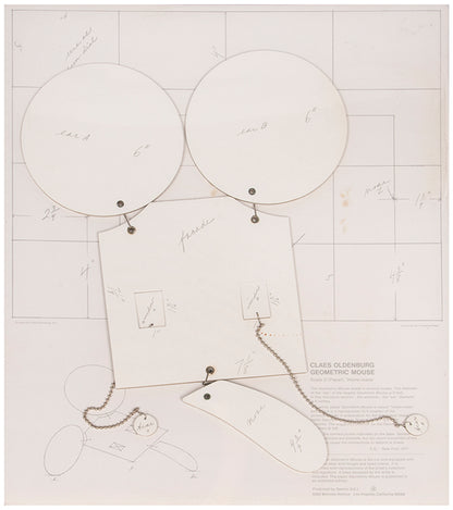 Claes Oldenburg, Geometric Mouse, Scale D, 1971, lithograph on die-cut cardboard, from an unlimited edition