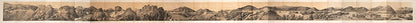 Second edition of this lithographed folding panorama of the the newly built railway and its viaducts through the Austrian town of Semmerling.