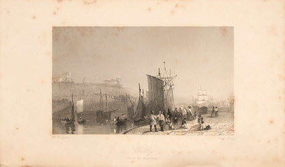 First edition of Illustrations of the Scenery on the Line of the Whitby and Pickering Railway by Henry Belcher, A charming book describing the views and sights between Whitby and Pickering in North Yorkshire, as seen from the railway.