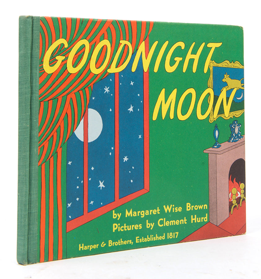 First edition of Goodnight Moon by Margaret Wise Brown, in the second state dustjacket.