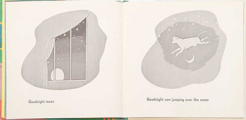 First edition of Goodnight Moon by Margaret Wise Brown, in the second state dustjacket.