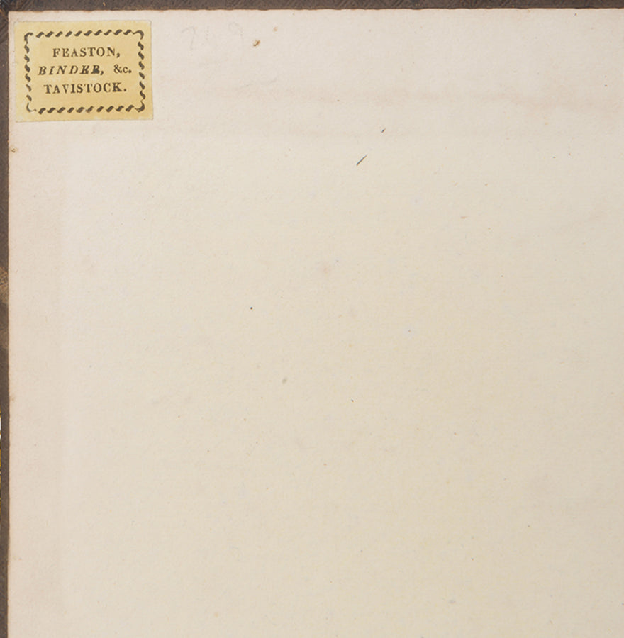 A sweet example of the collected esays of Francis Bacon and Lord Clarendon, in contempoorary blind-tooled calf by Feaston